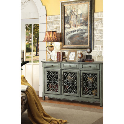 Coaster - 3-Door Accent Cabinet in Antique Green