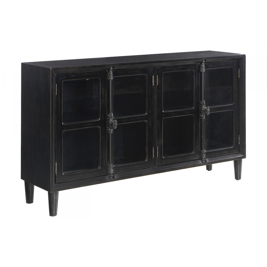 Coaster - Mapleton 4-Door Accent Cabinet in Black