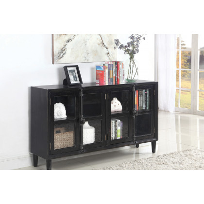 Coaster - Mapleton 4-Door Accent Cabinet in Black
