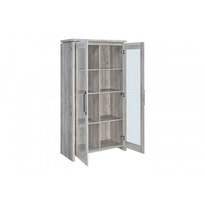 Coaster - 2-Door Tall Cabinet in Gray Driftwood