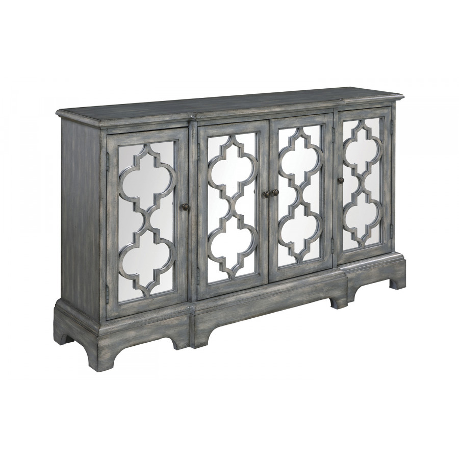 Coaster - 4-Door Accent Cabinet in Gray
