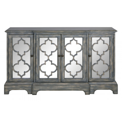 Coaster - 4-Door Accent Cabinet in Gray