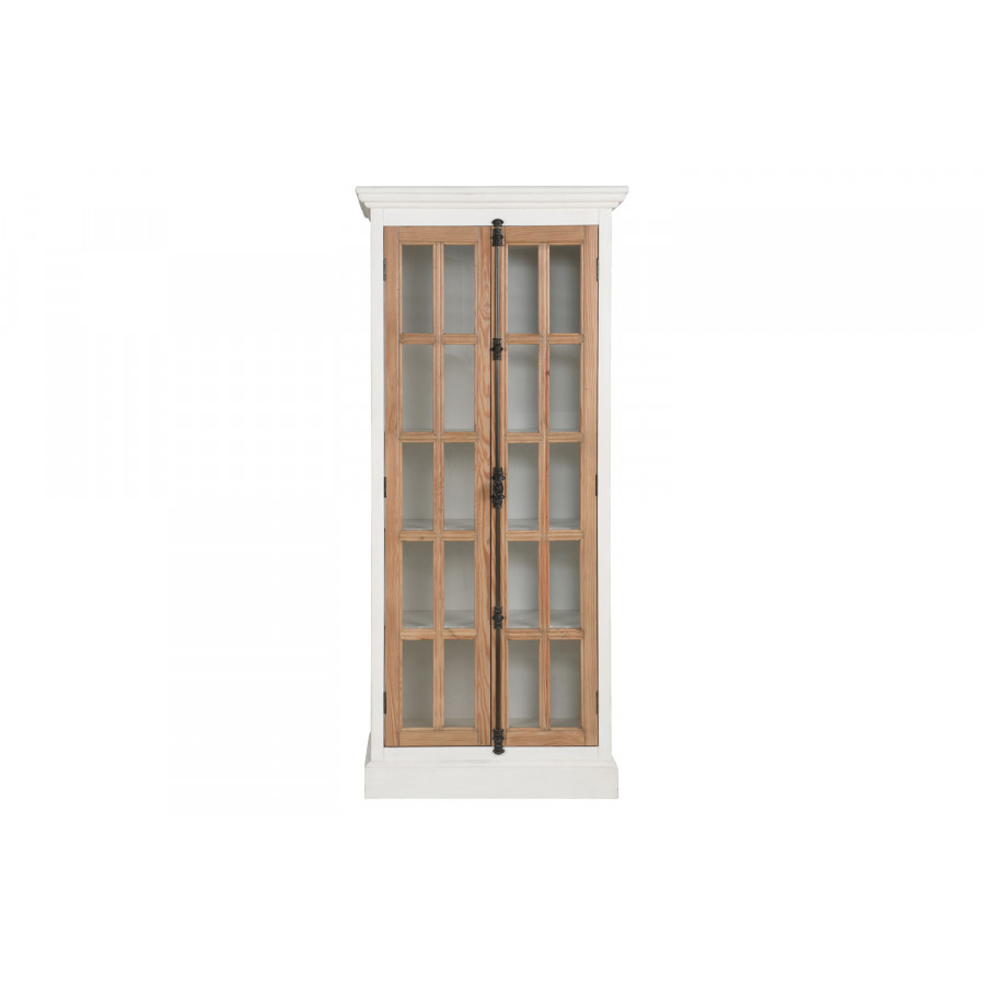 Coaster - 2-Door Tall Cabinet in Antique White/Brown
