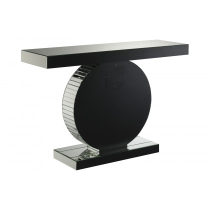 Coaster - Rectangular Console Table With Circular Base in Clear Mirror