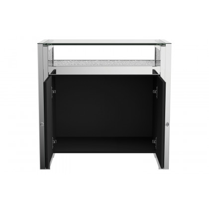Coaster - 2-Door Accent Cabinet in Clear Mirror/Silver
