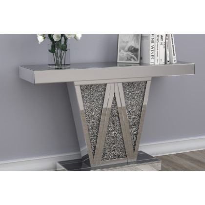 Coaster - Rectangular Console Table 951786 in Silver