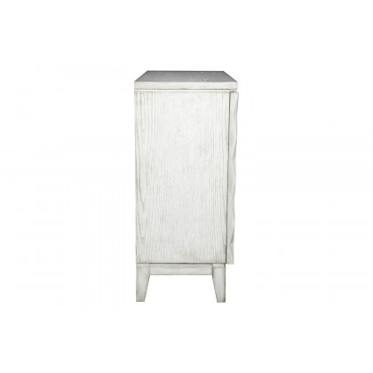 Coaster - Accent Cabinet With Carved Door in Antique White