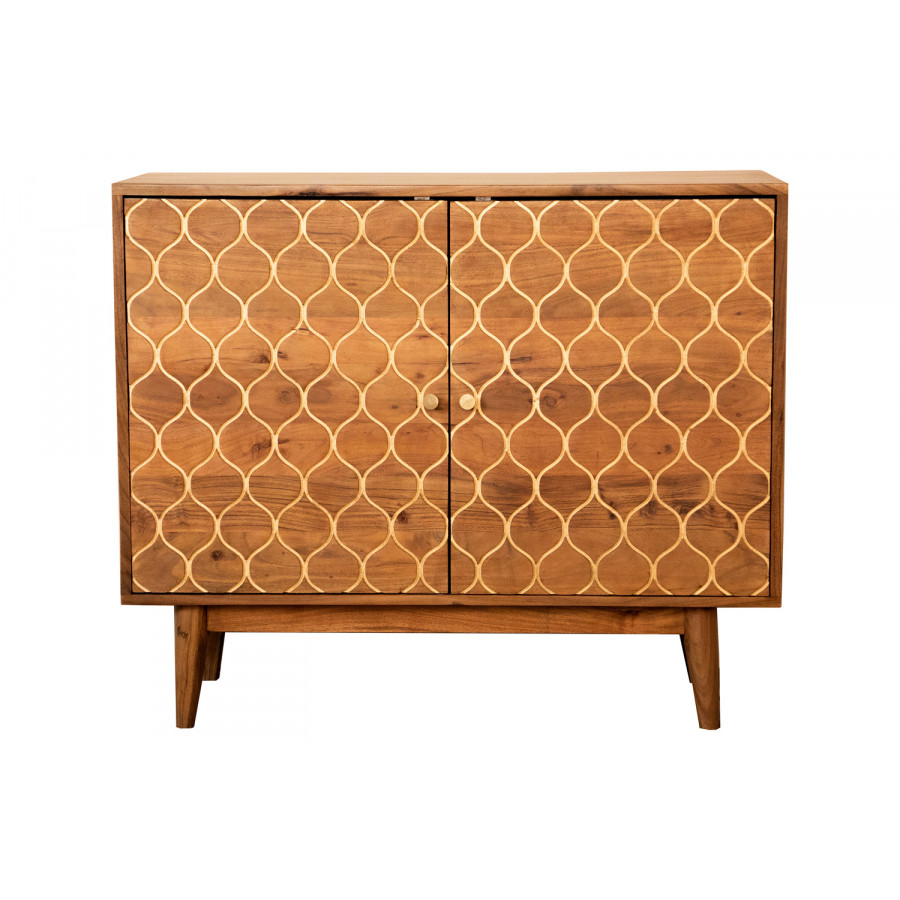Coaster - Rectangular 2-Door Accent Cabinet in Natural