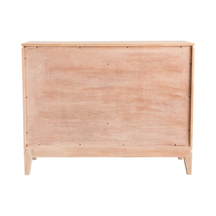 Coaster - 2-Door Geometric Accent Cabinet in White Distressed