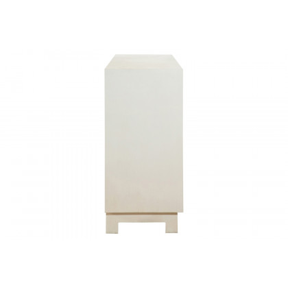 Coaster - Rectangular 4-Door Accent Cabinet in White/Gold