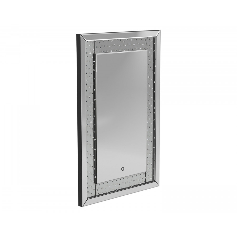 Coaster - Led Lighting Frame Mirror in Silver