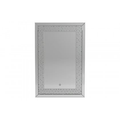 Coaster - Led Lighting Frame Mirror in Silver