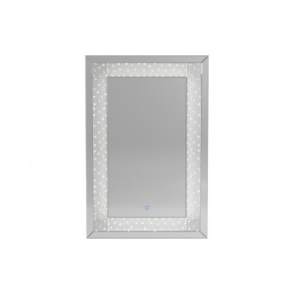 Coaster - Led Lighting Frame Mirror in Silver