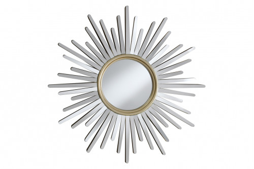 Coaster™ Sunburst Wall Mirror - Champagne/Silver