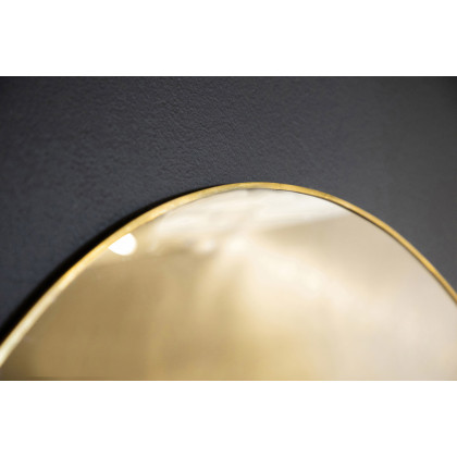 Coaster - Round Wall Mirror in Gold