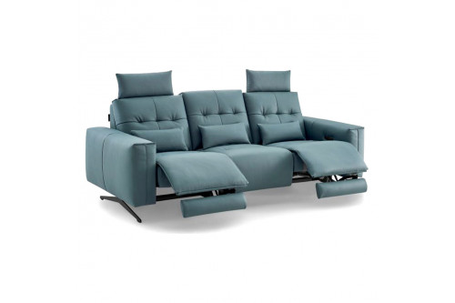 Creative™ Amalfi Sofa With Two Recliners - Green