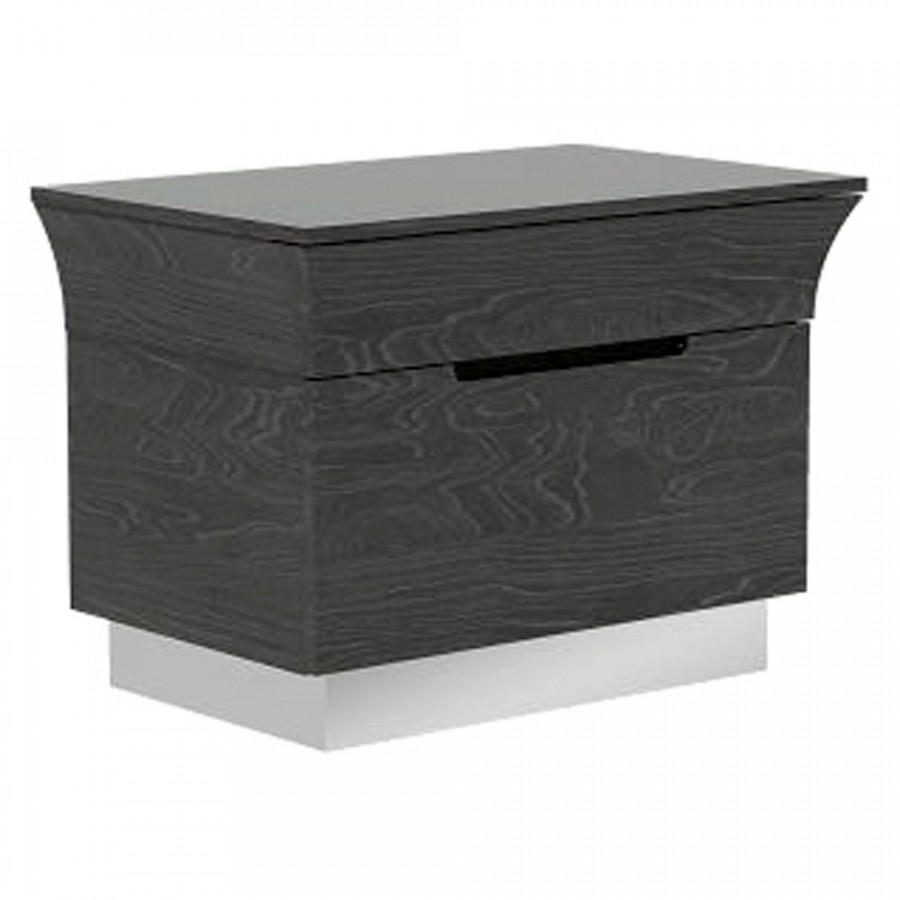 Creative Ariana Nightstand - Gray, High Gloss