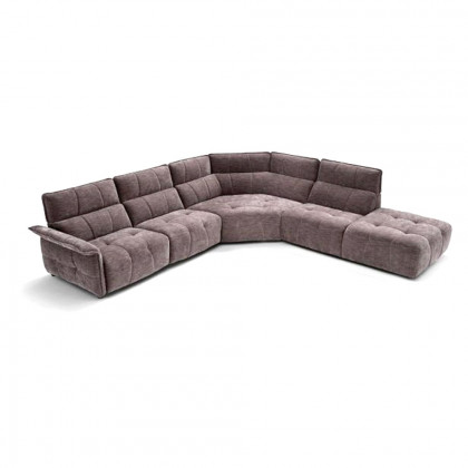 Creative Borg Left Arm Facing Sectional with Recliners - Mouse, Fabric