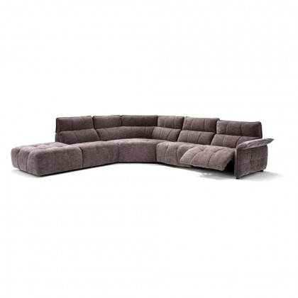 Creative Borg Right Arm Facing Sectional with Recliners - Mouse, Fabric