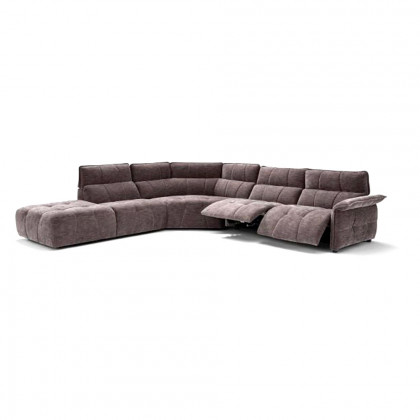 Creative Borg Right Arm Facing Sectional with Recliners - Mouse, Fabric