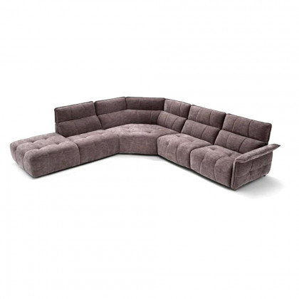 Creative Borg Right Arm Facing Sectional with Recliners - Mouse, Fabric