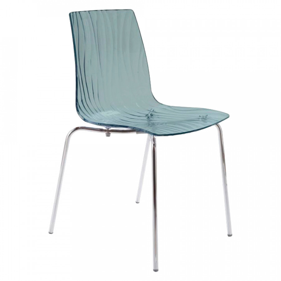 Creative - Calima Italian Side Chair in Smoked Gray
