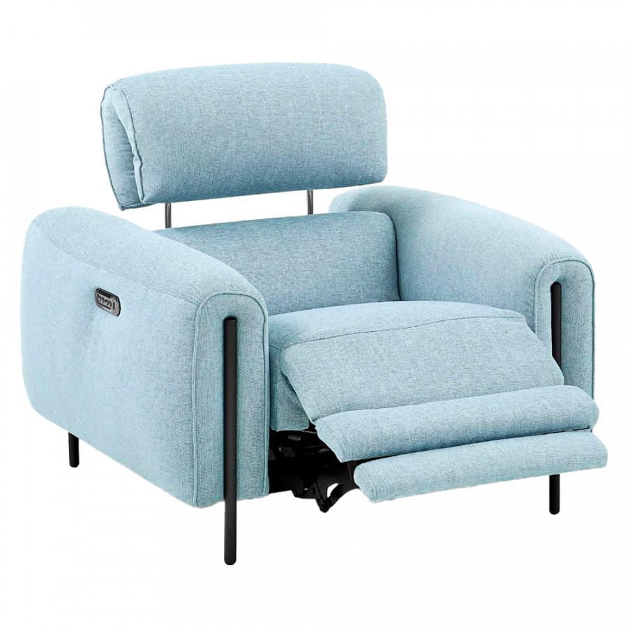Creative Charm Recliner Armchair - Angel Blue, Fabric