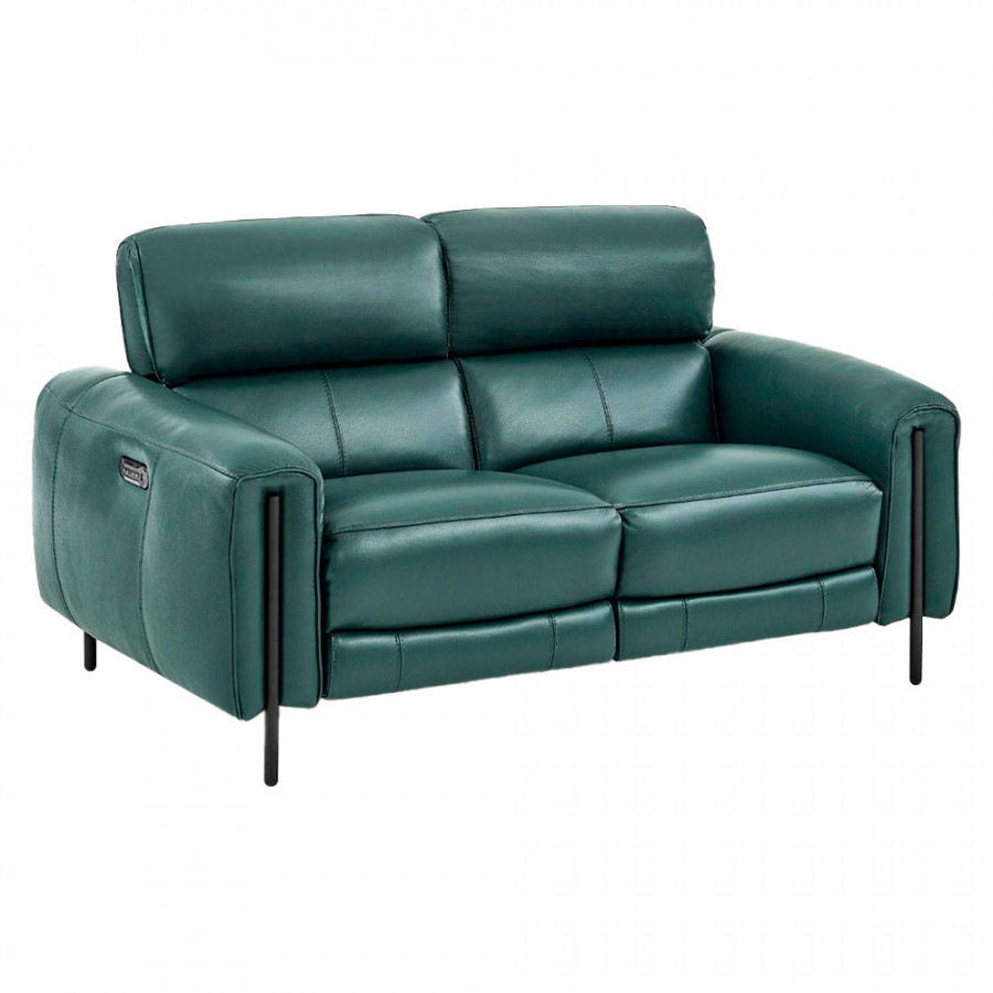 Creative Charm Loveseat with Two Recliners - Klep, Leather