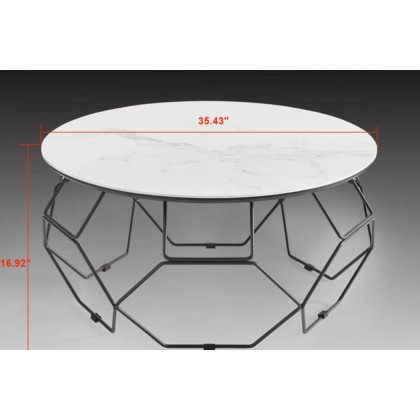Creative - Ellipse Ceramic Top Coffee Table
