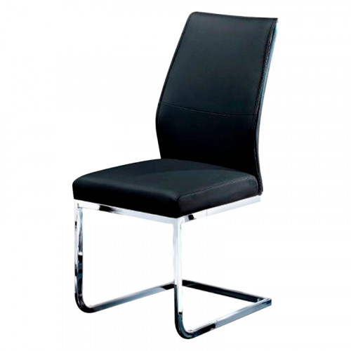 Creative Fiore Dining Chair - Black, Eco-Leather