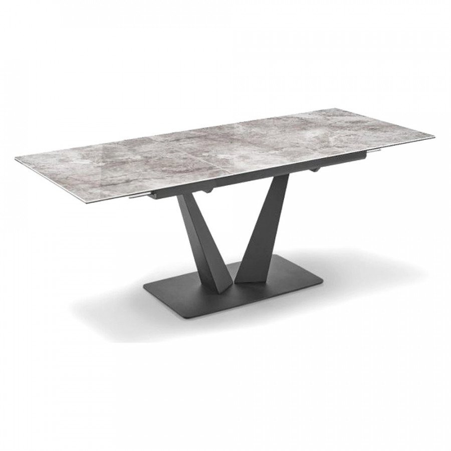 Creative - Graf Extendable Ceramic Painted Top Dining Table