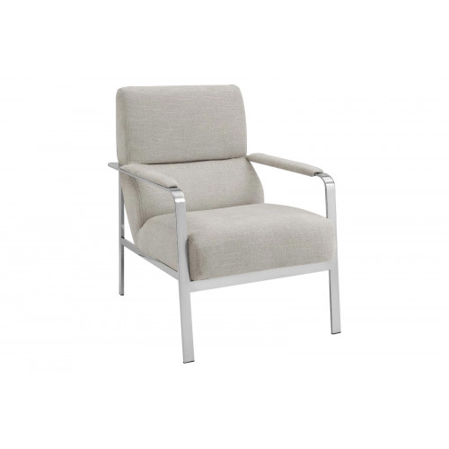 Creative Lia Accent Chair - Beige, Fabric