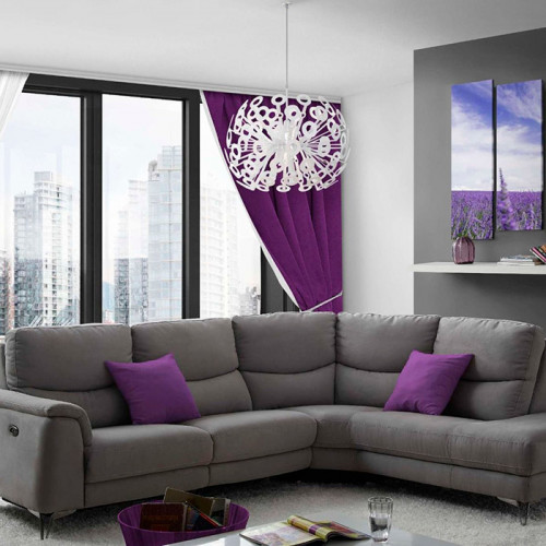 Creative - Lucas Right Facing Sectional with Power Recliner in Gray, Leather