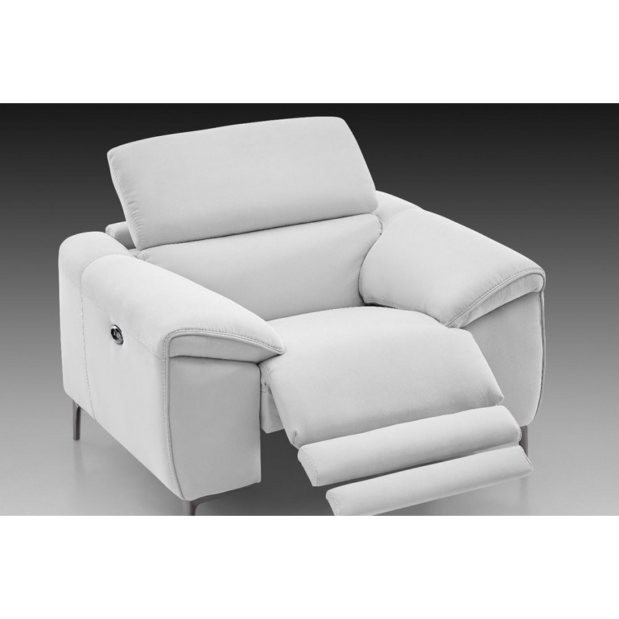 Creative Lucca Armchair with Recliner - Bisque, Fabric