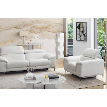 Creative Lucca Armchair with Recliner - Bisque, Fabric