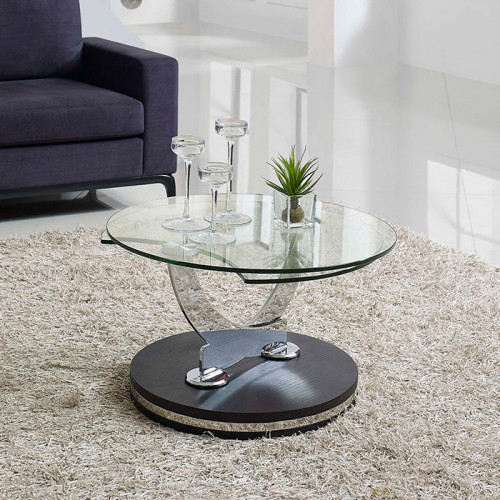 Creative Lulu Rotating Coffee Table - Espresso