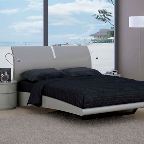 Creative Moonlight Queen Size Bed - Gray