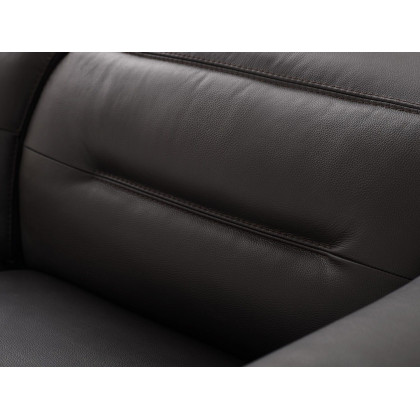 Creative Rossi Sectional with Power Recliners - Walnut, Leather
