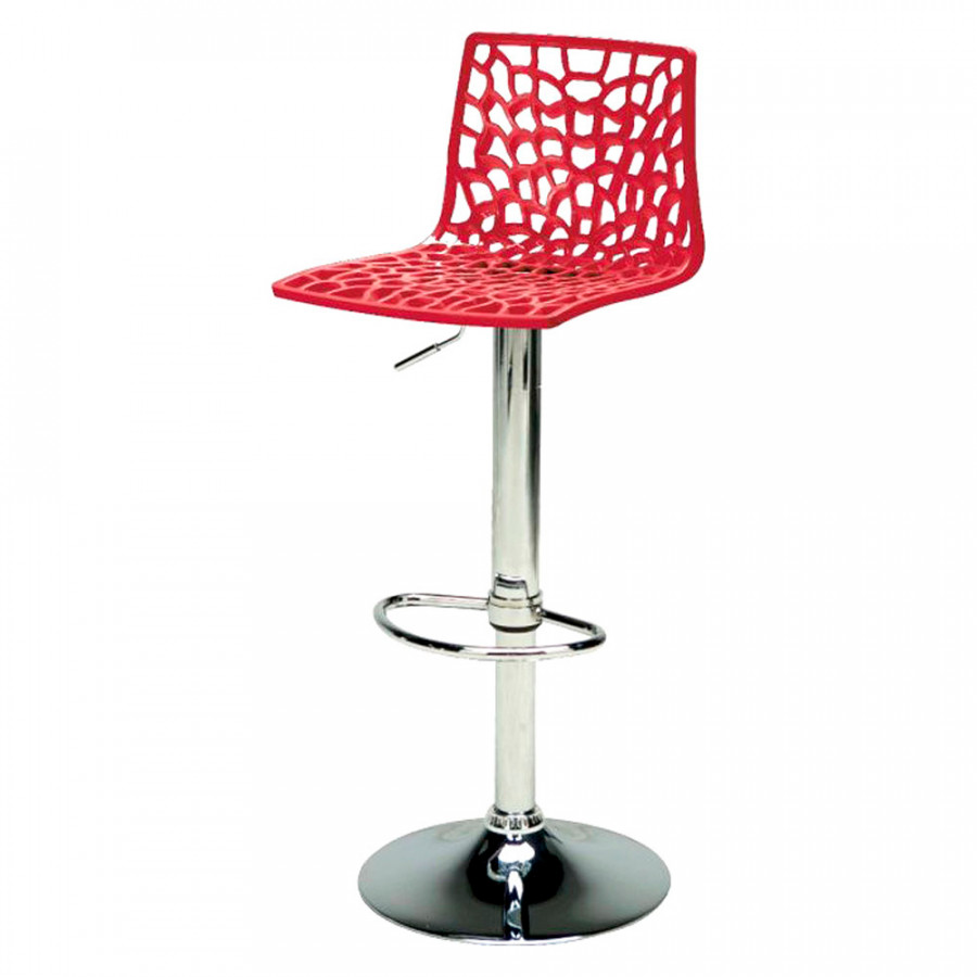 Creative - Spider Adjustable Bar Stool in Red