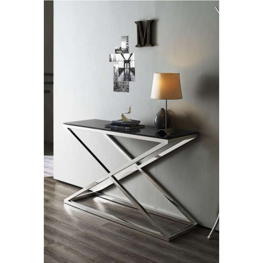 Creative Tristan Console Table - Black Gloss