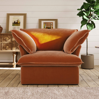 Crenus Softspot 43.3" Single Seat Sofa Cover - White