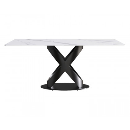 Crenus Basalto Rectangular Dining Table - Black, 70.87''