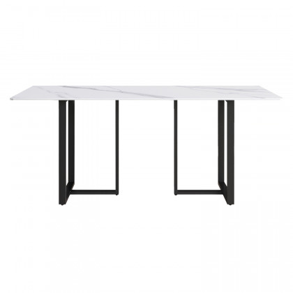 Crenus Trani Rectangular Dining Table - Black, 70.87''
