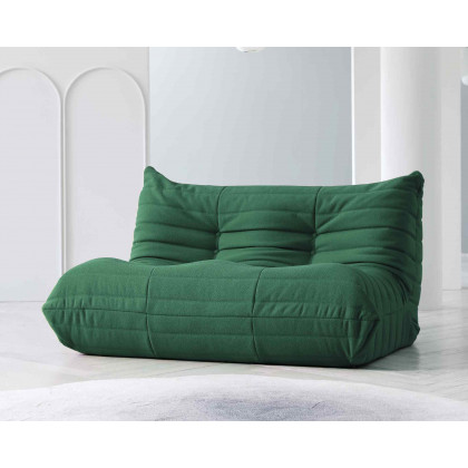 Crenus - Caterpillar 53.15″ Floor Loveseat Sofa Teddy Velvet