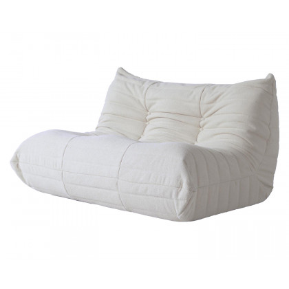 Crenus - Caterpillar 53.15″ Floor Loveseat Sofa Teddy Velvet