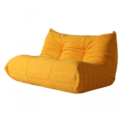 Crenus - Caterpillar 53.15″ Floor Loveseat Sofa Teddy Velvet