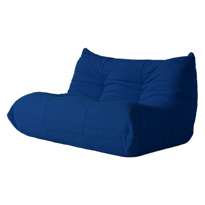 Crenus - Caterpillar 53.15″ Floor Loveseat Sofa Teddy Velvet