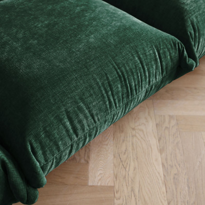 Crenus Sereno 50.39" Single Armrest Sofa Chenille Floor Sofa - Green