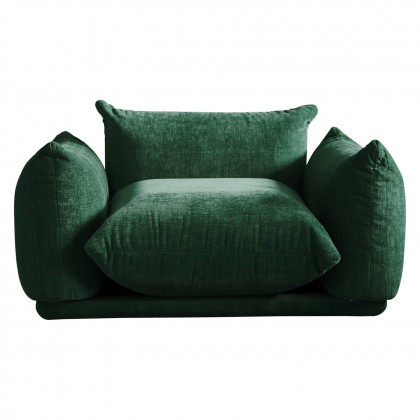 Crenus Sereno 50.39" Single Armrest Sofa Chenille Floor Sofa - Green
