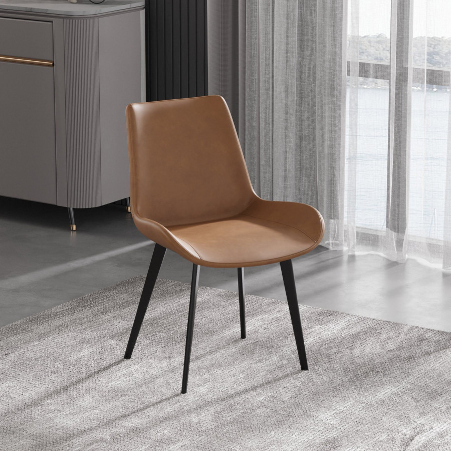 Crenus - Peterann Brown Leather Dining Chair Set of 2